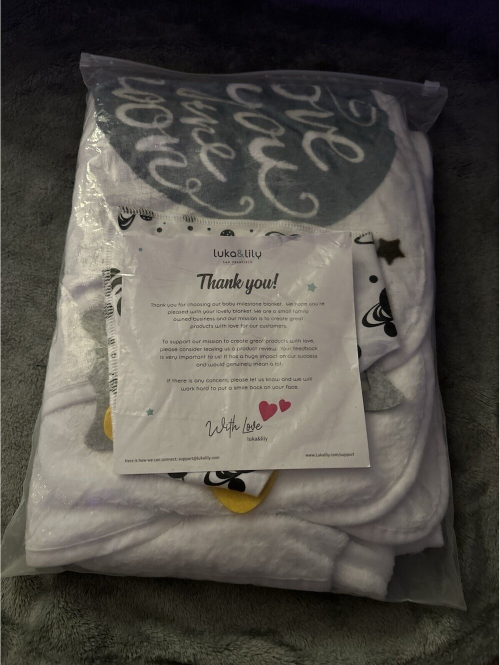NEW*Baby Monthly Milestone Blanket -The Cute Way to Photo Your Baby'sย Progress